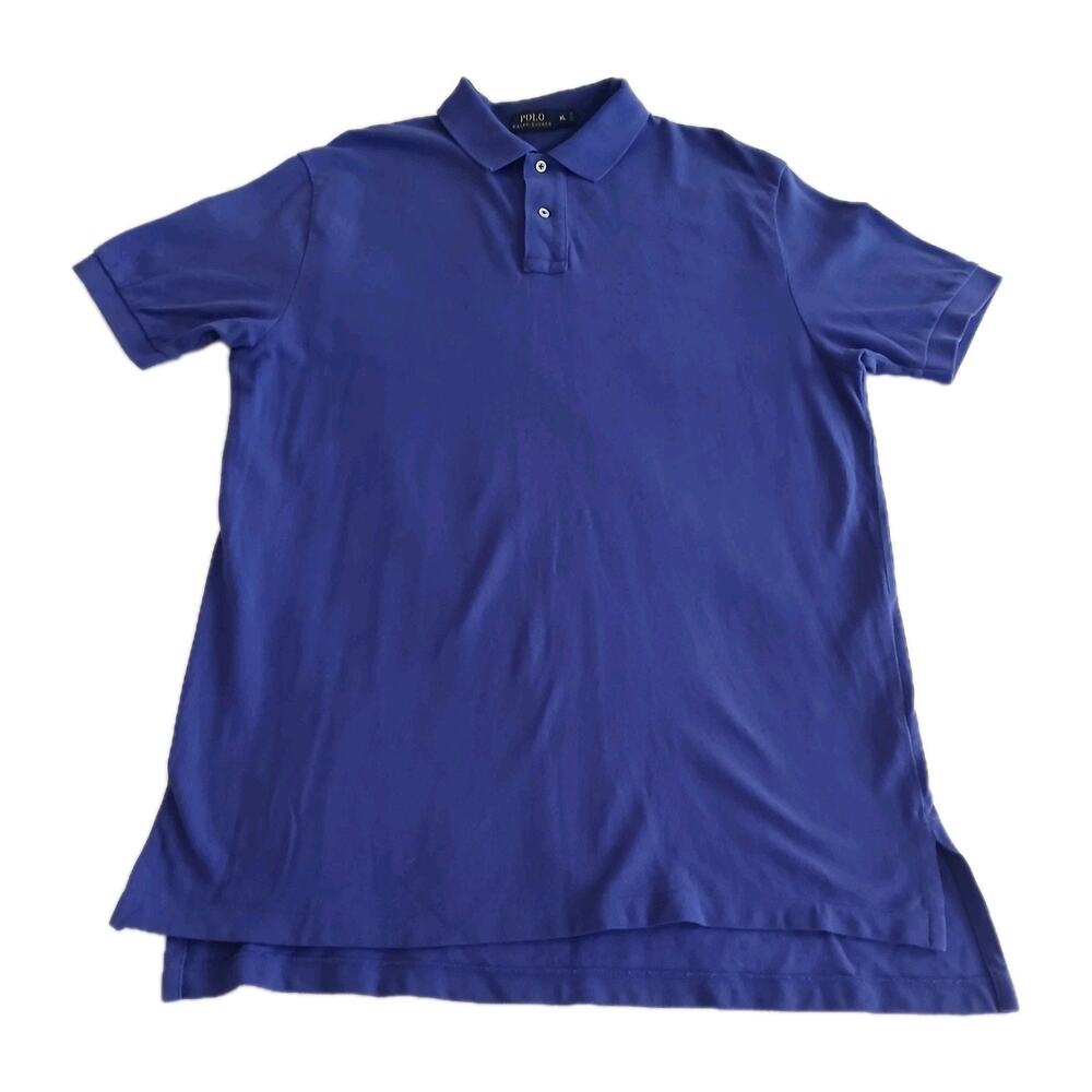 Polo Ralph Lauren Polo Men XL Purple Short Sleeve Collared Cotton Golf Casual